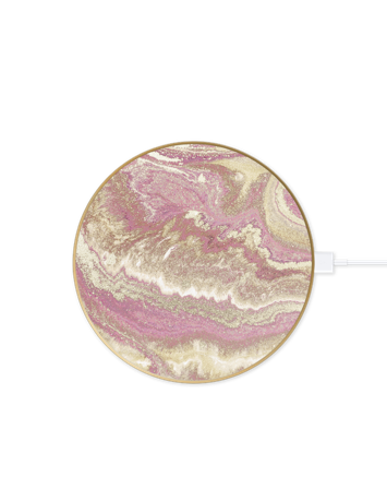 Fashion QI Charger Golden Blush Marble