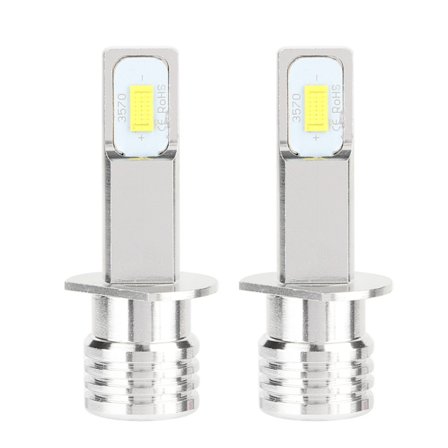 2 st 80W 3200LM 3000K 3570 LED-Dimljus för Bil CSp-Chips Dimljuslampor (för H1)