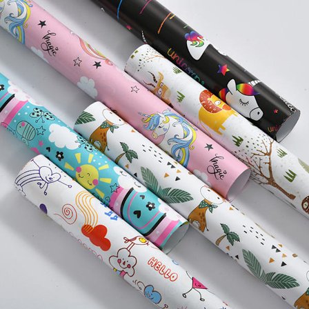 6-pakks tegneserie dyregavepapir 6 stiler ferie trykt gave