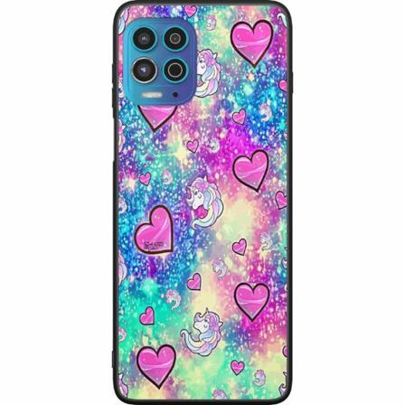 Motorola Moto G100 Svart Skal Unicorn Enhörning