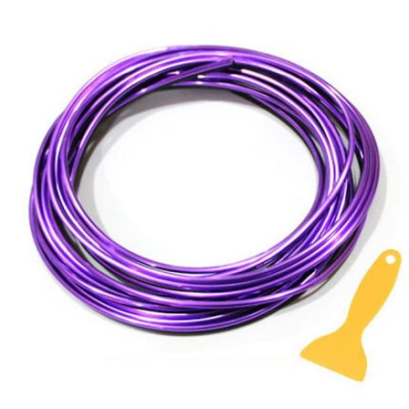 Bil Interiør Støbelister Trim Strips DIY Bil Styling Instrumentbræt Luftudtag Universal Fleksibel Auto Interiør Dekoration Tilbehør| |