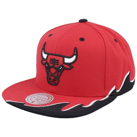 Mitchell & Ness - NBA Rood snapback Cap - Chicago Bulls Rising Tide Red Snapback @ Hatstore