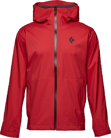 Black Diamond Men's Stormline Stretch Rain Shell Men rain jackets Red L