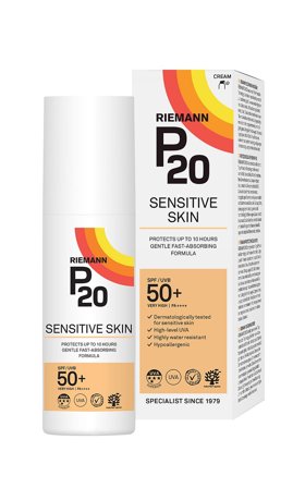 P20 Riemann Solcreme Sensitive SPF 50+ 100 ml, Skincare, Solcreme, Solcreme Til Ansigtet