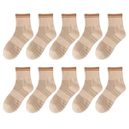 10 Pack Herr bomullsstrumpor Mesh Andas Korta Casual Strumpor Sommarsportstrumpor Absorbera svett Ankelstrumpor Set-color Mix,eur Storlek 39-45 color 