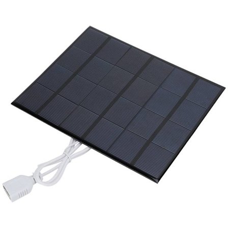 Mini solcellepanel polykrystallinsk effektiv energisparing USB-telefonlader Power Bank RV utendørs landbruk 3,5W 6V