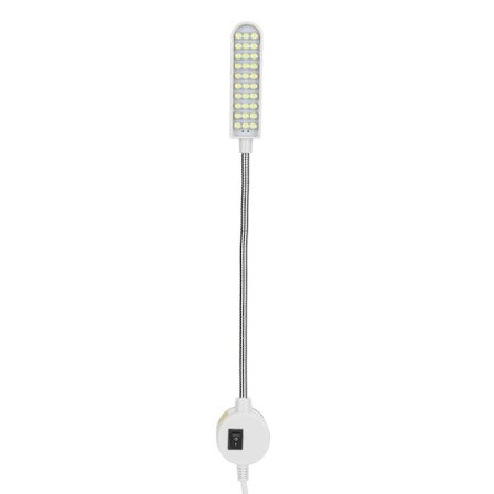 Sylampe for symaskin med LED, 30 lysdioder, svanehals arbeidslys med magnetfot, EU-plugg AC110-250V