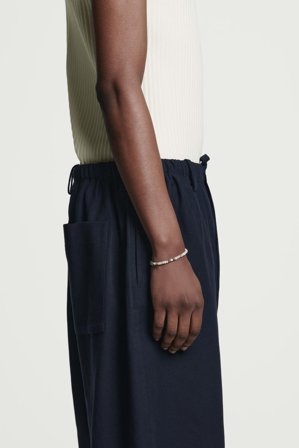 COS Men's Semi Precious Stone Chain Bracelet in Silver