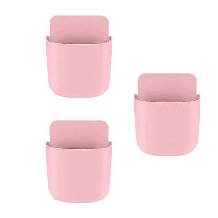 Fjernkontrollholdere Veggmontert, Selvklebende Fjernkontrollholder, Oppbevaring Mobiltelefon TV Fjernkontrollholder, 3 stk. D-