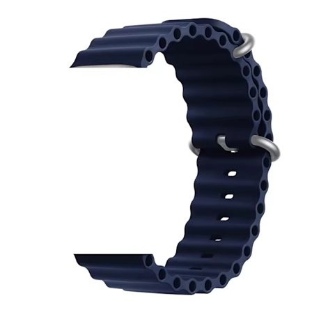 Ranneke Silikoni Ocean / Merinauha - Sopii Apple Watch 42mm-49mm - Tummansininen