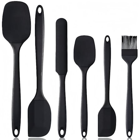 6 stk. Macaron Silikone Køkkenredskabssæt Non-Stick Varmebestandigt