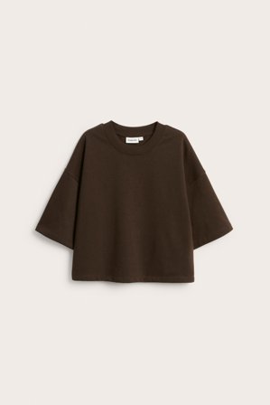 Kappahl | Bluza z krótkimi rękawami | Ciemnobrązowy