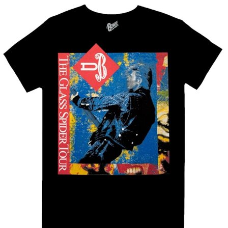David Bowie Unisex Adult Glass Spider Tour Back Print T-Shirt S