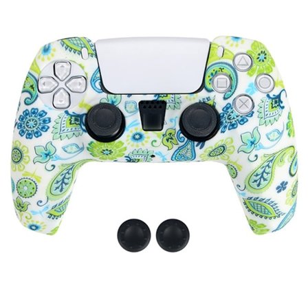 DATA FROG Silikondeksel for Sony Playstation 5 Gamepad med 2 Rocker Caps