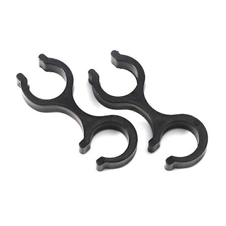 2 st Vandringsstavar Klämma Dubbla Stavar Spännen Stavar Stångkontakt Vandringsstav Klämmor Kontakter för Utomhussporter Vandring Svart