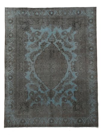 Colored Vintage Teppe Håndknyttet 297X381 Svart/Mørk Grå Persia