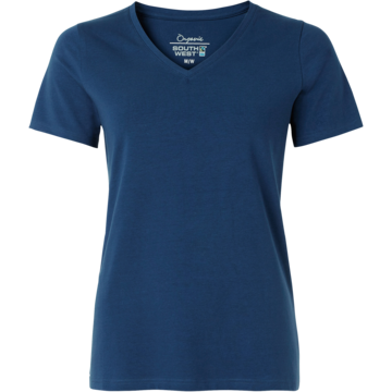 DAMETOPP V-HALS SCARLET