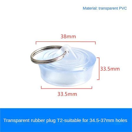 1 stk gummi badekarpropp med kjede 23-52mm avløpsstopper gummi vask propp avløp med trekkring for badekar vaskerom vask