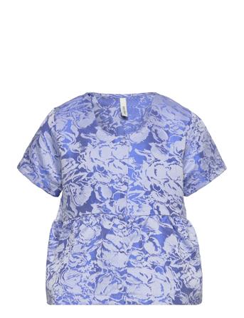 Pkrose Ss Top Blue Little Pieces