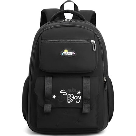 Ryggsekk for jenter, barn, søt Kawaii skolesekk, lett boksekk, ryggsekk for ungdomsskole og videregående skole med antityverilomme