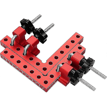 Posisjoneringsvinkel Vinkelklemme 90 Graders Posisjoneringskvadrater 140x140mm Aluminiumslegering Posisjoneringslinjal Rettvinkelklemme Tre Klemmer 