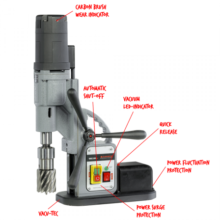 Euroboor VAC.50S+ Vacuumborrmaskin, Maskiner