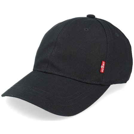 Levi's - Schwarz unconstructed Cap - Classic Twill Red Tab Baseball Regular Black Dat Cap / Unstructured @ Hatstore