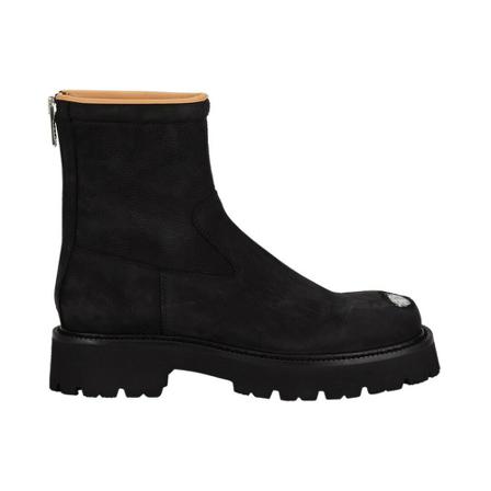 MM6 Maison Margiela, Ankle Boots Zwart, Heren, Maat:44 EU,leer