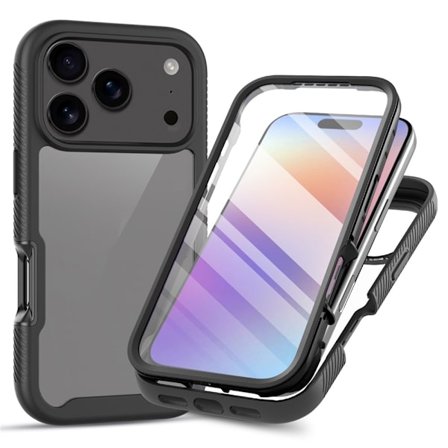 iPhone 17 Pro Skal 360 Hybrid Defense Svart
