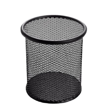 Metal Penholder Skrivebordsopbevaringstaske Blyantsæske Sort