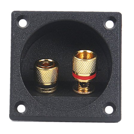 2 stk. Højttalerterminal, 2-vejs Højttalerterminalblok, Subwoofer-stik, Højttalerterminalbindingspæl til Subwoofer-kabelpropper Terminaler