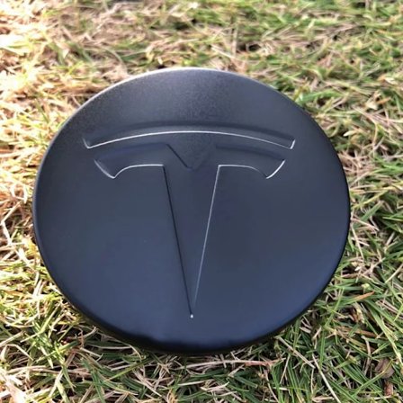 4 stk. for Tesla Model 3 S X Y 56MM Grå Hjulsenter Nav Kapsler Emblem Badge Logo