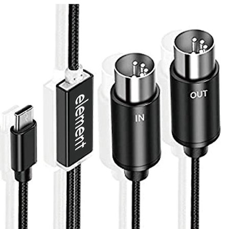 MIDI - USB-C Type C -kaapeli USB MIDI -muunnin merkkivalolla elektroniselle tietokoneelle{hh]