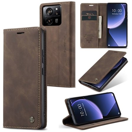 CaseMe Xiaomi 13T / Xiaomi 13T Pro / Xiaomi Redmi K60 Ultra vintage fodral - Brun
