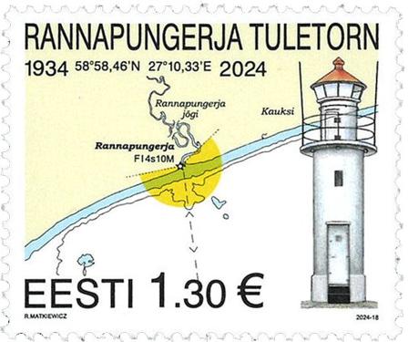 Estland - Rannapungerja fyrtårn - Postfrisk frimærke