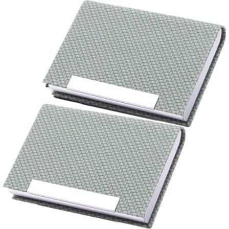 2 kappaletta käyntikorttikotelo, PU-nahkaa ja ruostumatonta terästä