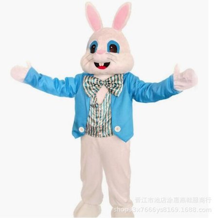 Påskehare Kanin Maskot Kostyme Voksen Størrelse Karnevalskostyme