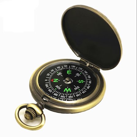Kompassi, metallinen retkikompassi, taskukompassi, vedenpitävä