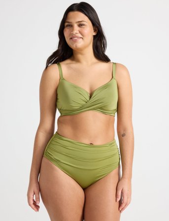 Lindex Swim Brief Sara Bikini Shaping - Green - S
