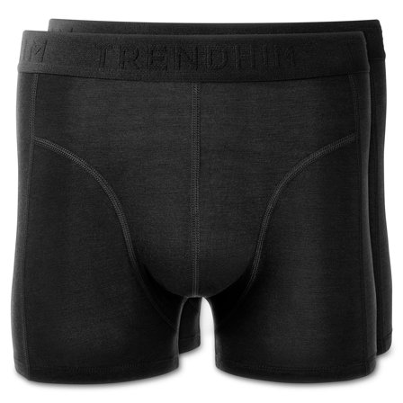 XX-Large - FeatherFeel | 2-Pack Black Merino Wool Boxer Briefs for Men