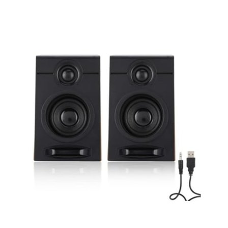 Kraftiga datorhögtalare HiFi-ljud Subwoofer för dator med halkfri matta