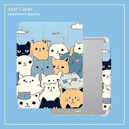 Etui for iPad 7/8/9 10.2" 30 pennspor kattekolleksjon alt inkludert 30
