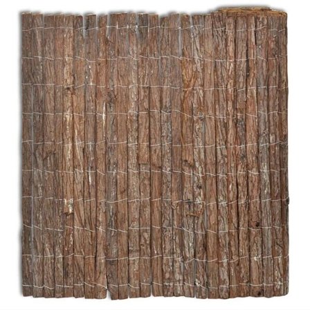 vidaXL Vindskydd bark 400 x 100 cm