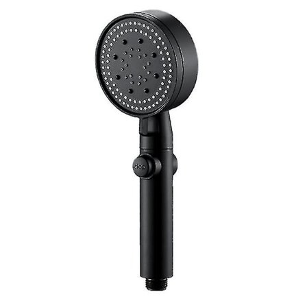 Håndholdt Højtryksbrusesprøjte med Silikonudløb Selvrensende Bruser (1 stk - sort)