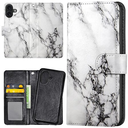 iPhone 17 - Plånboksfodral/Skal Marmor