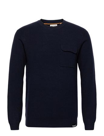 Pocket Crew Sweater Blue Timberland