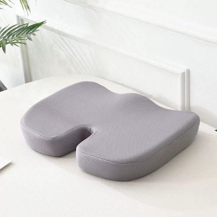 Sittdyna för Kontorsstol Memory Foam Svanskota Smärtlindring Kudde för Ryggstöd Halkfri Sittdyna för Kontorsbord, Gamingstol