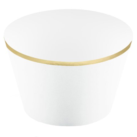 Muffinsformer Gullkant Hvite