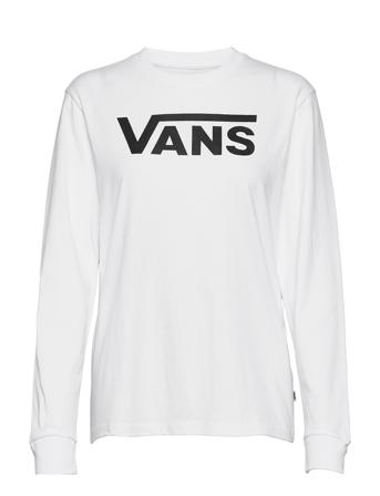 Wm Flying V Classic Ls Bff Tops T-shirts & Tops Long-sleeved White VANS