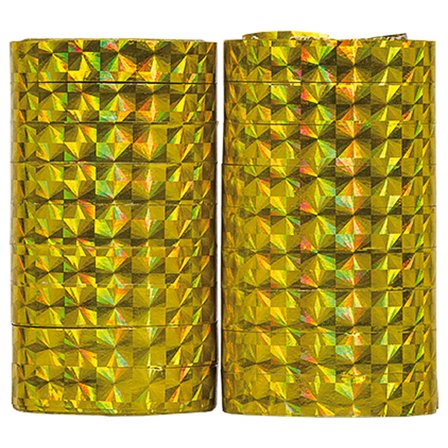 Holografiska Serpentiner Guld